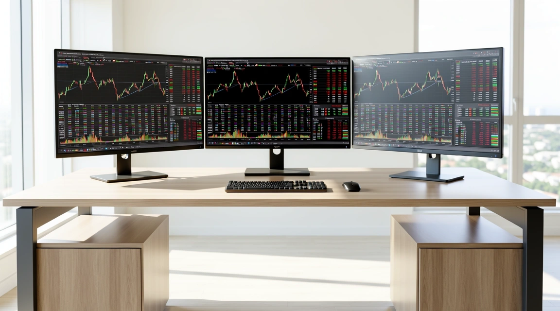 Ambiente de análise financeira profissional